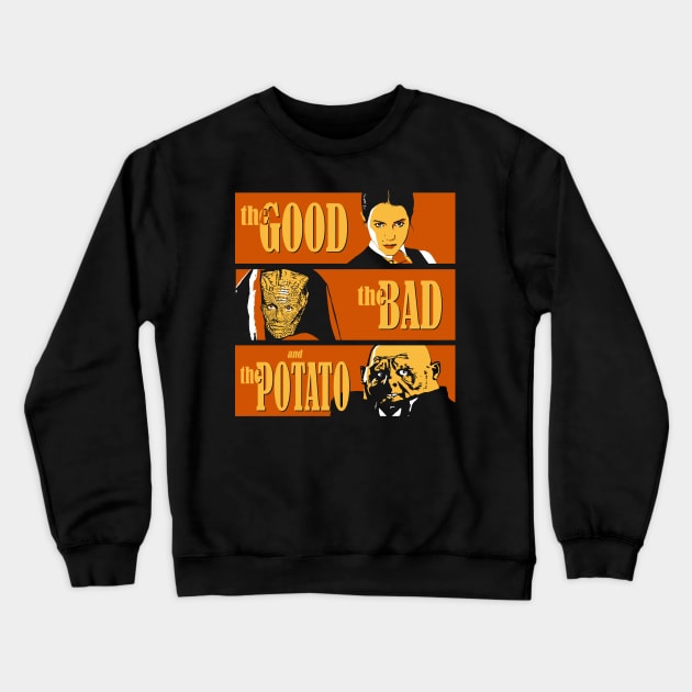 The Good, the Bad, and the Potato Crewneck Sweatshirt by BradleySMP